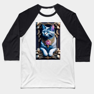 Victorian British Shorthair Cat Baseball T-Shirt